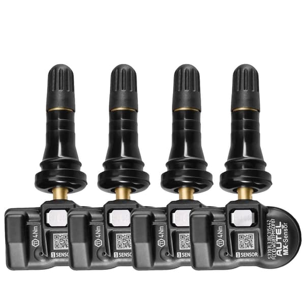 TPMS-sensor, dual frekvens, trådløs programmering,4stk Gummiventil