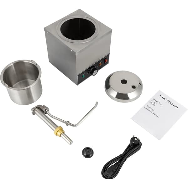 Chokladdispenser, 2L kapacitet, elektrisk såspump,Silver
