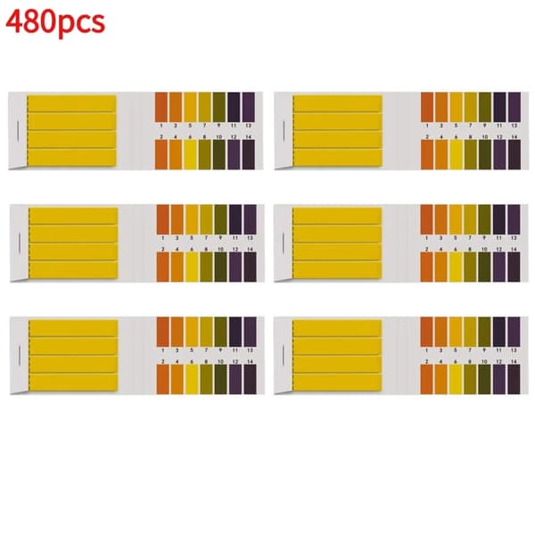 pH Lackmuspapper, Mångsidig Testning, Användarvänlig,480pcs