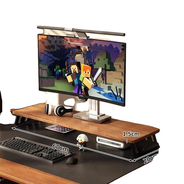 Monitorlyft, Dubbelmonitorstöd, Ergonomisk Skrivbordsställning,Silver