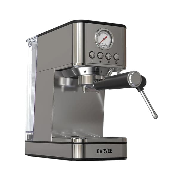 Espressomaskin, 20 Bar Pumptryck, Thermoblock Värmesystem,Silver