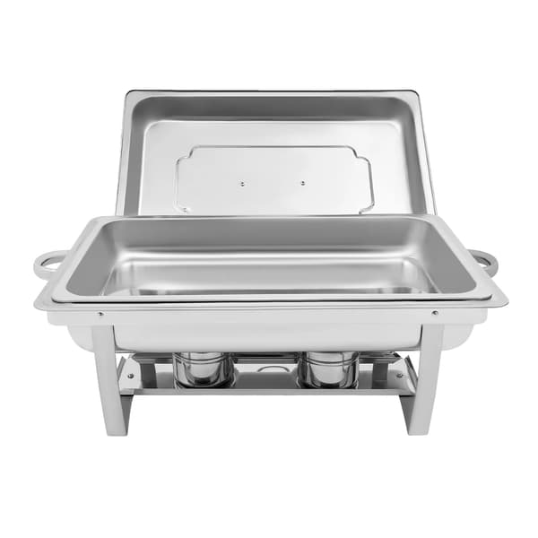 Chafing Dish, Rostfritt Stål Konstruktion, Alkoholvärme,Silver