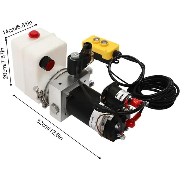 Hydraulisk Pump, Fjärrkontroll, 12 Volt DC,EU, 12V