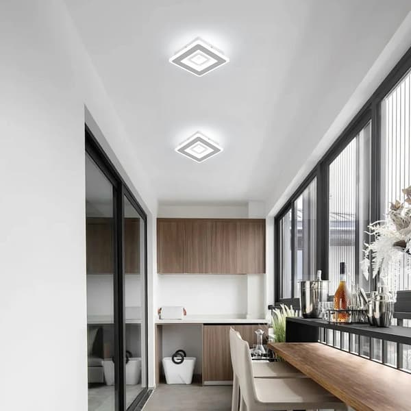 Loftlampe, Energi Effektiv LED, Moderne Design,M, A6410, 21-30W, Kold Hvid