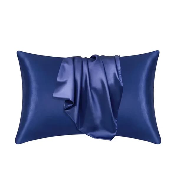 Örngott, 100% Silke, Modern Design,51cmx66cm-a, mörkblå