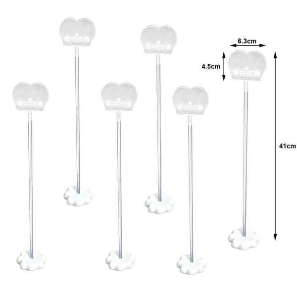 Ballonklipsholder, Robust Base, Alsidig til Begivenheder,med Base-c, 10stk-a