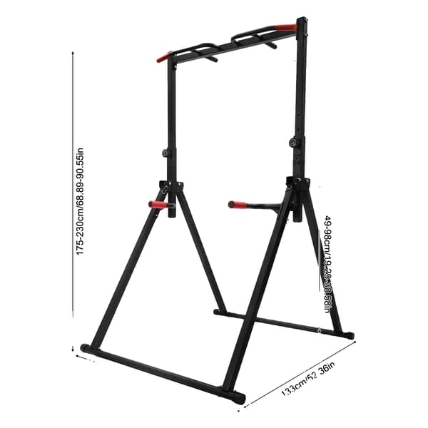 Justerbar Pull Up Bar, Hög Belastningskapacitet, Mångsidigt Höjdintervall,svart