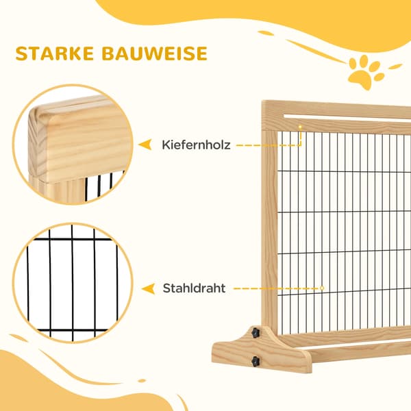 Hundegård, Justerbar Størrelse, Holdbar Konstruktion,Beige