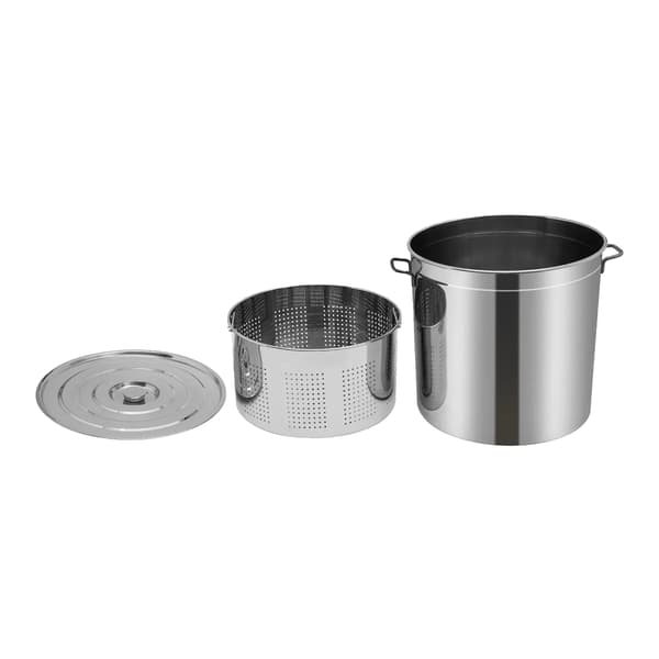 Kokkärl, Rostfritt Stål, Stort Kapacitet,Silver