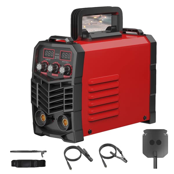 Svetsmaskin, Dual-Screen Inverter, Kompakt Design,Röd