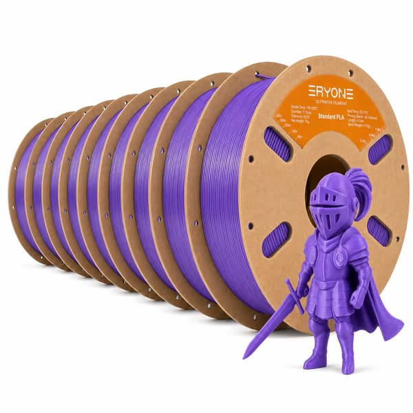 3D-utskrift Filament, PLA-material, trasselfri design,Mörk Lila
