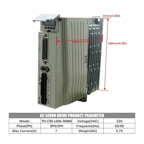 Servo Motor, 750W Udgivelses Effekt, Magnetisk Absolut Encoder,750W 220V