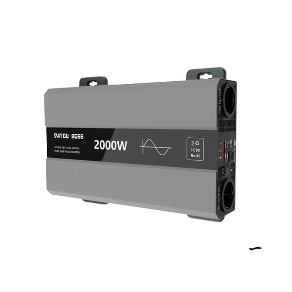 Ren sinusvågsomvandlare, fjärrkontroll, LCD-display,SAK2000W-12V