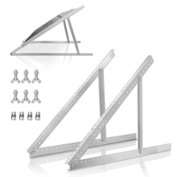 Solpanelmonteringsbeslag, Justerbart Design, Foldbare Tiltben,1set