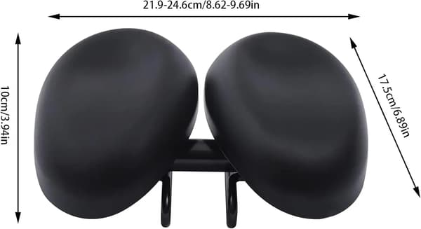 Cykelsæde, Ergonomisk Design, Vandtæt Overflade,sort