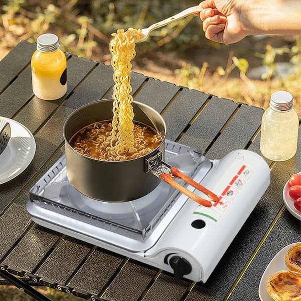 Campingkök, Bärbar Design, Snabb Uppvärmningsförmåga,VIT