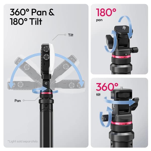 Tripod, Letvægtsdesign, Automatisk Åbningsmekanisme,sort