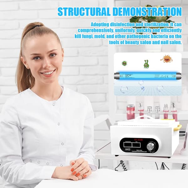 Desinfektionsskåp, Högtemperaturuppvärmning, Timerfunktion,Vit