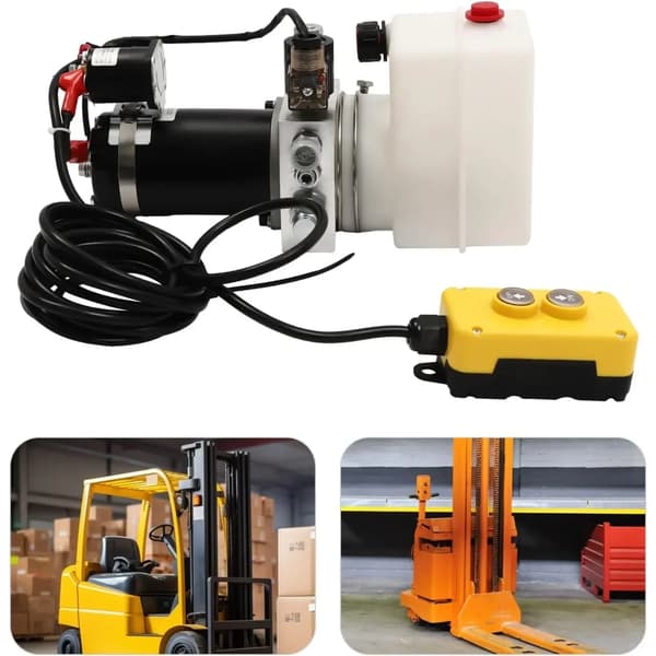 Hydraulisk Pump, Fjärrkontroll, 12 Volt DC,EU, 12V
