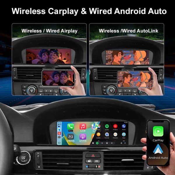 Dekoderbox, trådlös CarPlay, Android Auto-kompatibilitet, CIC-system