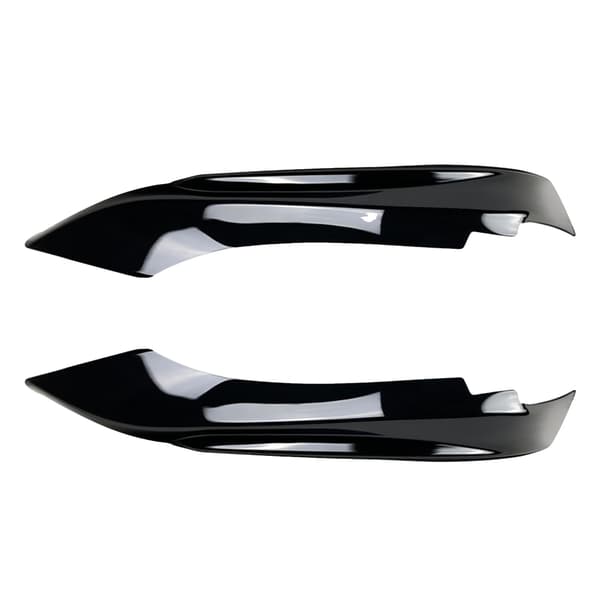 Front Bumper Spoiler Trim, ABS Plast, Direkte Erstatning,Glansfuld Sort
