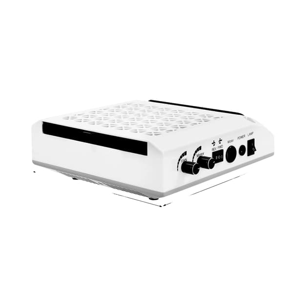 Elektrisk Nagelfil, Dammsamlare, LED-lampa,VIT