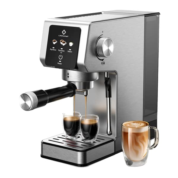 Espressomaskin, 20-bar tryck, automatisk ångstav,EU