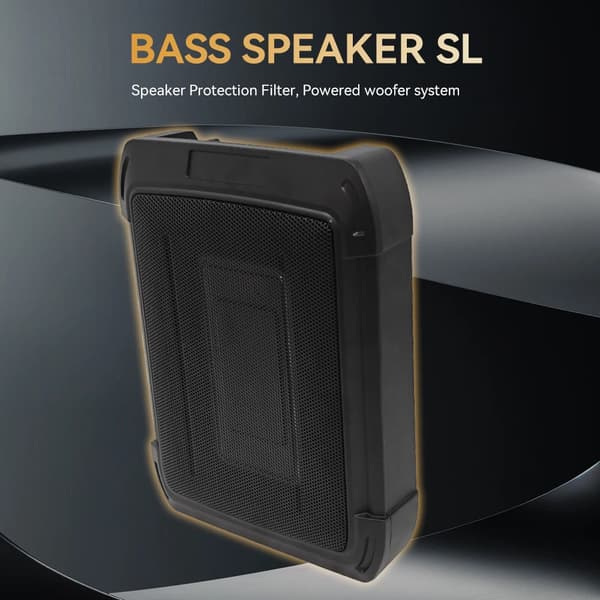Bilsubwoofer, Slim Design, Hög Effektutgång,8"