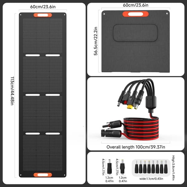 Solpanel, Hög Effektivitet, Styv Design,200W x 1