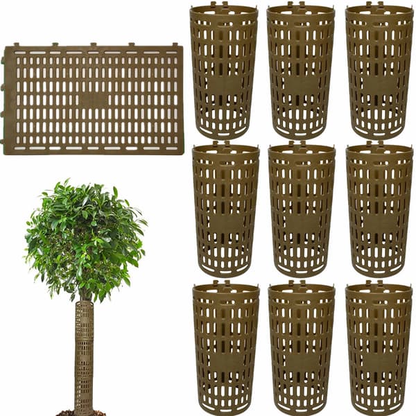 Trädstamsskydd, Justerbar Design, Hållbart Material,Brun