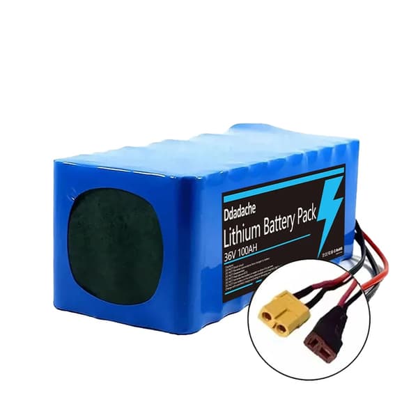 Elcykelbatteri, 100Ah kapacitet, 36V,XT60-T