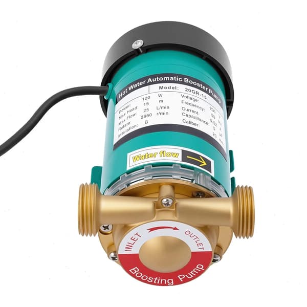 Boosterpump, 120W Effekt, Hög Flödeshastighet,230V, Cyan
