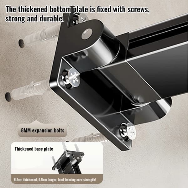 Torkställning, Väggmonterad, Fällbar Design,1, tri-fold 18 krokar, S