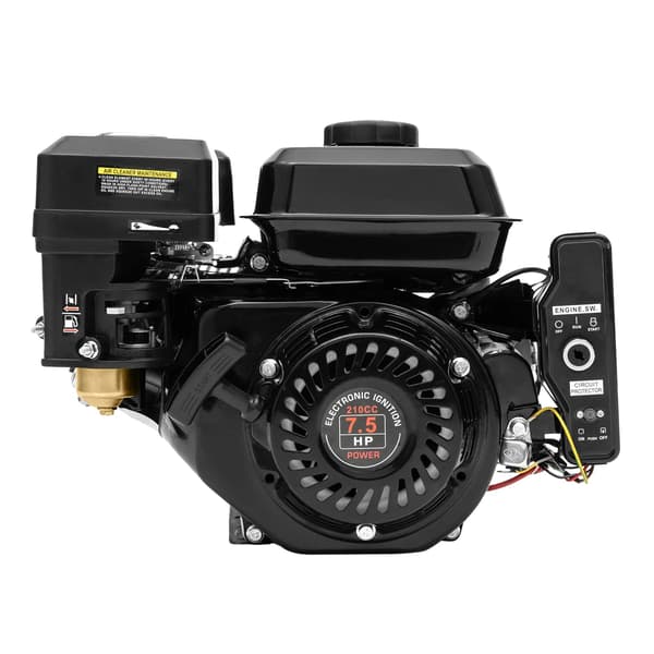 Motor, 7,5HK Effekt, Tvangsventileret Kølesystem,sort