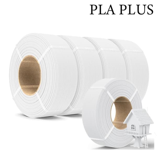 3D-printer filament, miljøvenligt materiale, høj dimensionel nøjagtighed,PLA PLUS 5Hvid