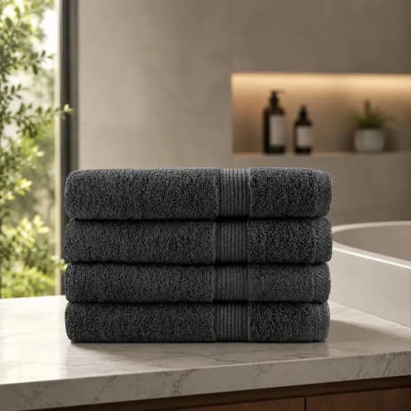 Ansigtshåndklæde, Moderne Design, Høj Absorbering,Anthracit
