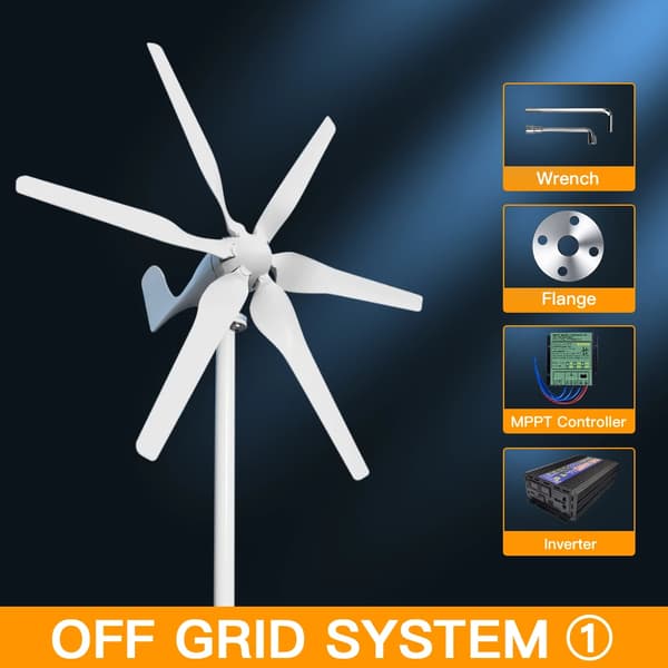 Vindkraftgenerator, 24V kompatibilitet, nem montering,48V, 3000W-a, off-grid system 1-a