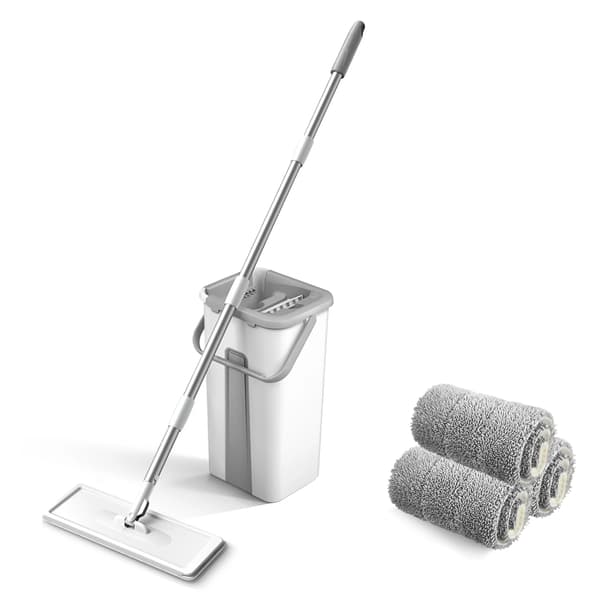 Mikrofiber Moppe, Vaskbare Puder, Let Manøvredygtighed,HVID