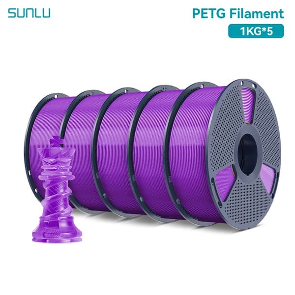 3D-printer filament, høj sejhed, boblefri,Gennemsigtig Lilla