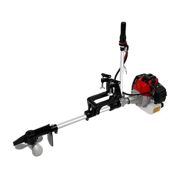 Påhængsmotor, 2-takts motor, luftkølesystem,sort