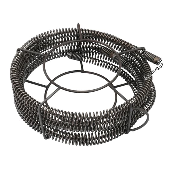 Rörstädningsspiralset, 22mm anslutning, 7m längd,svart