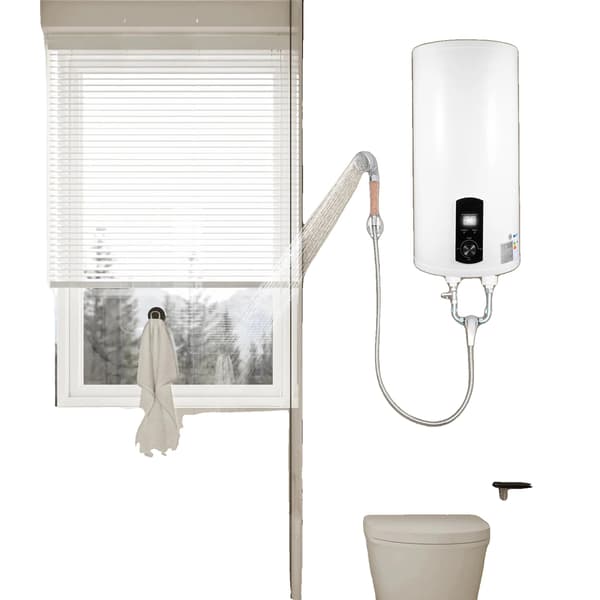 Elektrisk Vandvarmer, Vertikal Montering, Holdbart Design,HVID