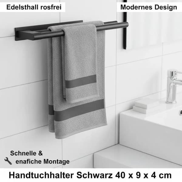 Håndklædeholder, Moderne Minimalistisk Design, Holdbart Rustfrit Stål,hær grøn