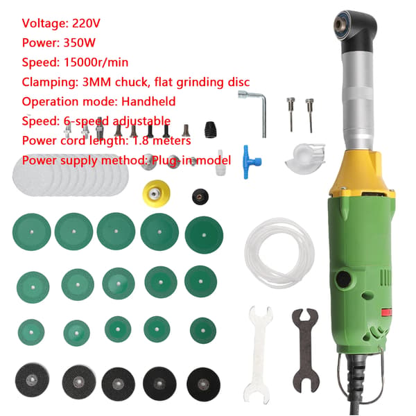 Polermaskin, Justerbar Hastighet, Lättviktsdesign, Stil J-plug-in-version