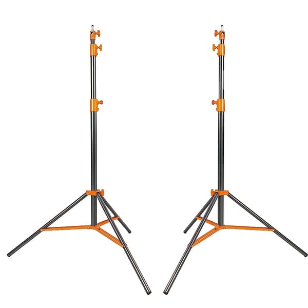 Lysstativ, Holdbart Materiale, Alsidig Kompatibilitet,2stk Orange