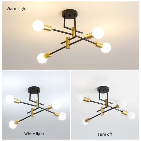 Loftlampe, 4-lys design, energibesparende,M