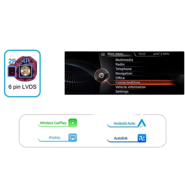 Trådlös CarPlay Android Auto-modul, Stöder Flera Format, Plug-and-Play Installation,NBT-systemet