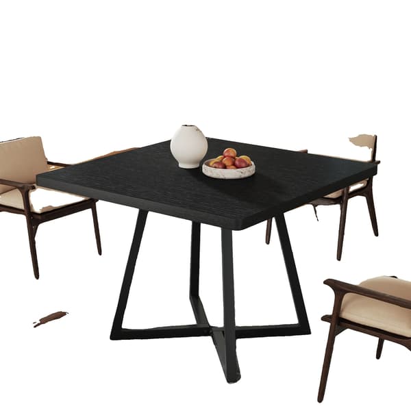 Spisebord, Industriel Rustik Design, Pladser 4,Sort