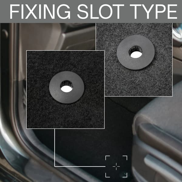 Bilgulvmåtter, luksuriøs indkapsling, skridsikker design,sort