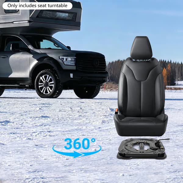 Sæde Drejebase, 360° Rotation, 130kg Belastningsevne,sort